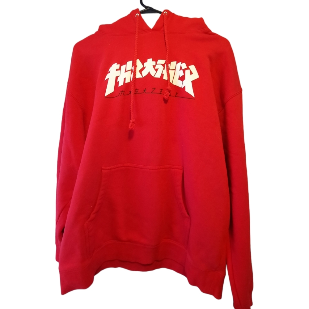 Thrasher Hoodie, Size Medium, Red